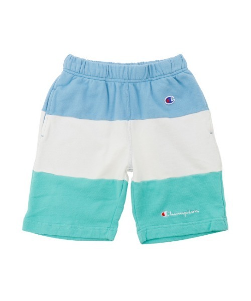 Champion（チャンピオン）の「【Champion/チャンピオン】キッズ キャンパス スウェットショーツ（スウェットパンツ・キッズ・グリーン/サックスブルー/オレンジ・110/130/100/120/140）」の2枚目の写真