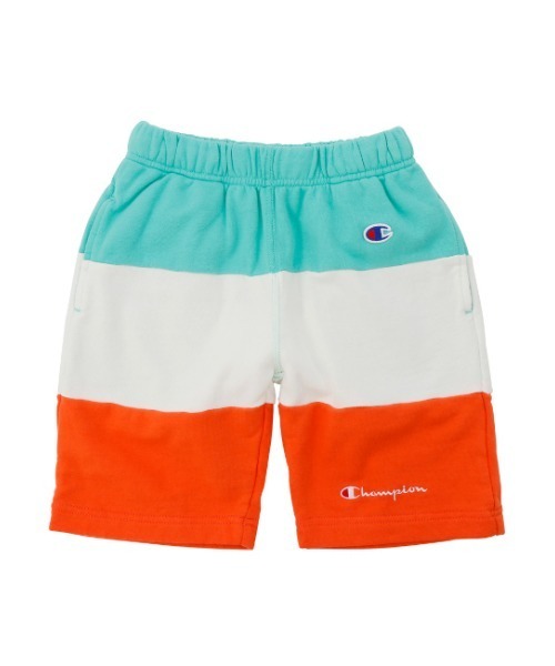 Champion（チャンピオン）の「【Champion/チャンピオン】キッズ キャンパス スウェットショーツ（スウェットパンツ・キッズ・グリーン/サックスブルー/オレンジ・110/130/100/120/140）」の12枚目の写真