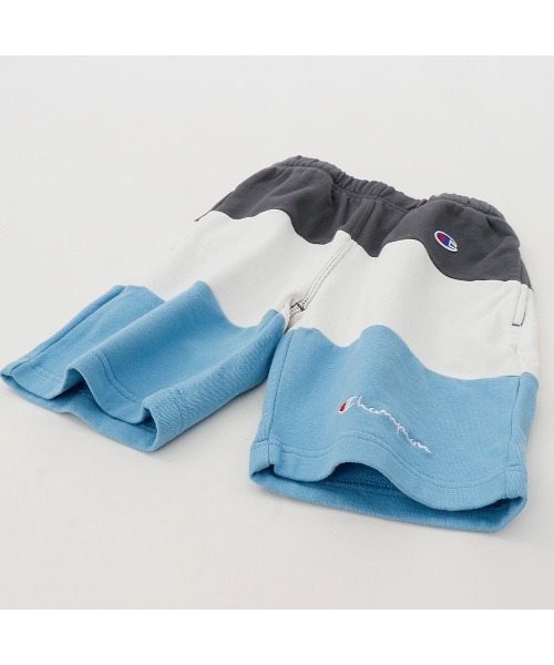 Champion（チャンピオン）の「【Champion/チャンピオン】キッズ キャンパス スウェットショーツ（スウェットパンツ・キッズ・グリーン/サックスブルー/オレンジ・110/130/100/120/140）」の5枚目の写真