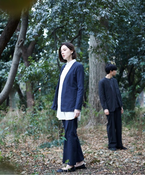 CHRONE(クロネ)の「CHRONE borderless straight trousers -female-(スラックス・レディース・ブラック/ベージュ/ネイビー・S/M/L)」の19枚目の写真
