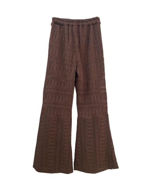 NOMAE（ノーマエ）の「【NOMAE】レースフレアPT（その他パンツ・レディース・アイボリー/ブラック/ホワイト/ライトブラウン・FREE）」の4枚目の写真