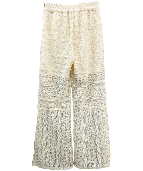 NOMAE（ノーマエ）の「【NOMAE】レースフレアPT（その他パンツ・レディース・アイボリー/ブラック/ホワイト/ライトブラウン・FREE）」の10枚目の写真