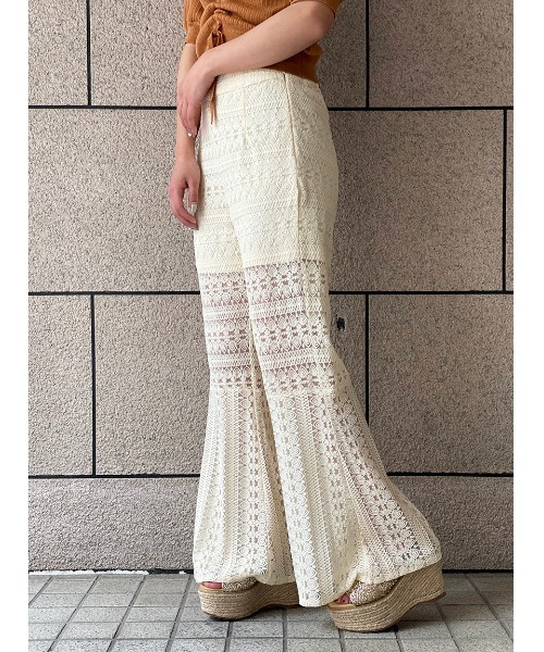 NOMAE（ノーマエ）の「【NOMAE】レースフレアPT（その他パンツ・レディース・アイボリー/ブラック/ホワイト/ライトブラウン・FREE）」の18枚目の写真