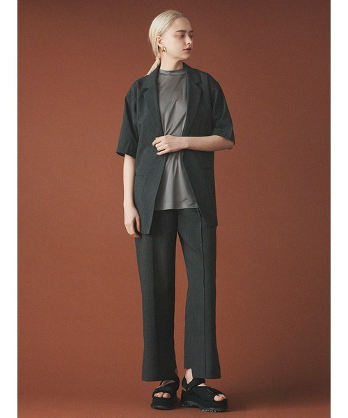 極美品　emmi atelier ノーカラージャケット ベルトリボン付き 黒 Demi-Luxe BEAMS ジャケット ノーカラージャケット 「セレモニー