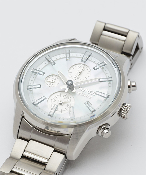 SEIKO（セイコー）の「Wired × BEAMS / Vol.18 SS クロノ（アナログ腕時計・メンズ・ブルー/シルバー・ONE SIZE）」の3枚目の写真