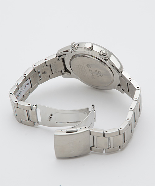 SEIKO（セイコー）の「Wired × BEAMS / Vol.18 SS クロノ（アナログ腕時計・メンズ・ブルー/シルバー・ONE SIZE）」の4枚目の写真