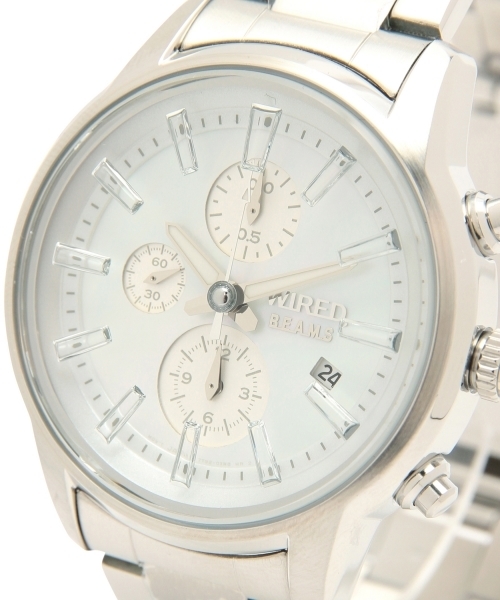 SEIKO（セイコー）の「Wired × BEAMS / Vol.18 SS クロノ（アナログ腕時計・メンズ・ブルー/シルバー・ONE SIZE）」の7枚目の写真