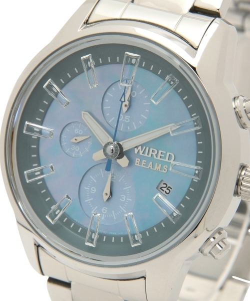 SEIKO（セイコー）の「Wired × BEAMS / Vol.18 SS クロノ（アナログ腕時計・メンズ・ブルー/シルバー・ONE SIZE）」の13枚目の写真