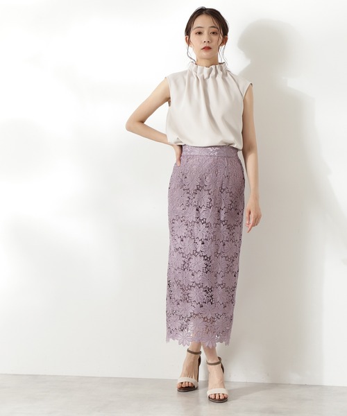 N.（N. Natural Beauty Basic）（エヌエヌナチュラルビューティーベーシック）の「【追加生産】◆ペーパーバックノースリーブブラウス（シャツ/ブラウス・レディース・グレー/クリーム/ブラック/カーキ/ドット・MEDIUM）」の9枚目の写真