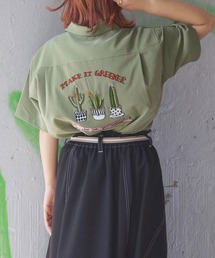 179/WG | 後ろ刺繍ボーリングシャツ(シャツ/ブラウス)