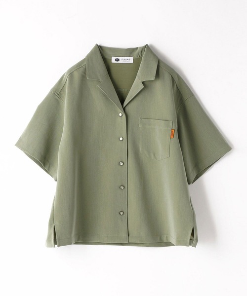 179/WG（イチナナキュウダブルジー）の「後ろ刺繍ボーリングシャツ（シャツ/ブラウス・レディース・グリーン/ブルー/ブラック/ベージュ・MEDIUM）」の14枚目の写真