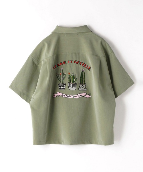 179/WG（イチナナキュウダブルジー）の「後ろ刺繍ボーリングシャツ（シャツ/ブラウス・レディース・グリーン/ブルー/ブラック/ベージュ・MEDIUM）」の10枚目の写真