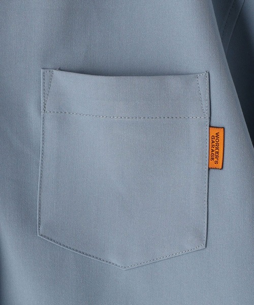 179/WG（イチナナキュウダブルジー）の「後ろ刺繍ボーリングシャツ（シャツ/ブラウス・レディース・グリーン/ブルー/ブラック/ベージュ・MEDIUM）」の15枚目の写真