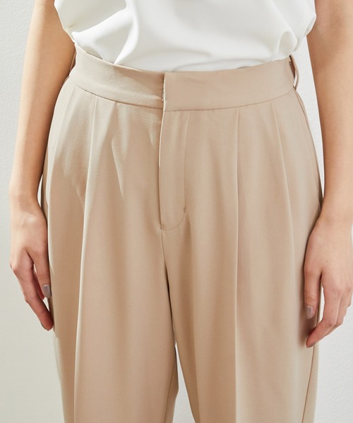 ROPE' PICNIC（ロペピクニック）の「【セットアップ対応】麻調タックテーパードパンツ（その他パンツ・レディース・ネイビー/ベージュ/モスグリーン・38/36/40）」の6枚目の写真