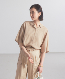 qualite | レーヨンリネンシアーシャツ(シャツ/ブラウス)