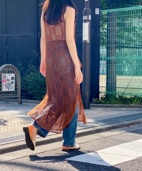 ottilie（オティーリエ）の「メッシュノースリーブワンピース