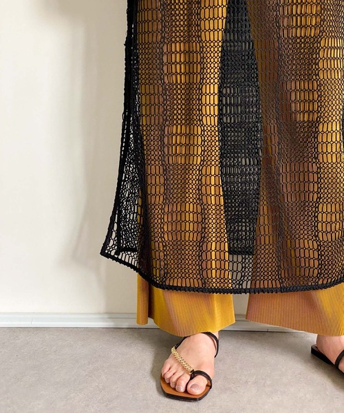 ottilie（オティーリエ）の「メッシュノースリーブワンピース