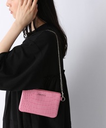 JEANASIS（ジーナシス）の「フェイクレザーポーチBAG/949144（ショルダーバッグ・ピンク系）」