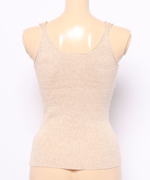 Amiur（エミレ）の「rib knit tank top（タンクトップ・レディース・ブラウン/オートミール・FREE）」の17枚目の写真