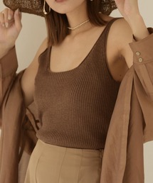 Amiur | rib knit tank top(タンクトップ)