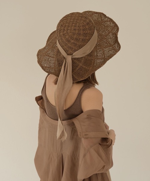 Amiur（エミレ）の「rib knit tank top（タンクトップ・レディース・ブラウン/オートミール・FREE）」の12枚目の写真