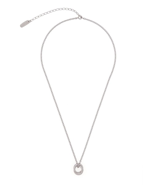 Paul Smith（ポールスミス）の「DOUBLE RING LOGO NECKLACE / 553971 210AZ（ネックレス・メンズ・シルバー・FREE）」の5枚目の写真