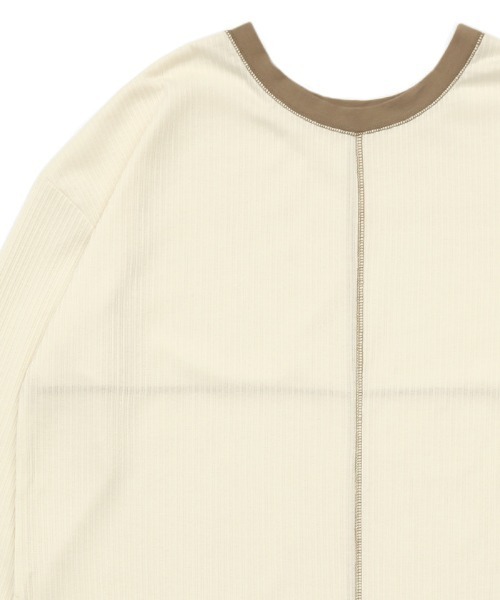 select MOCA（セレクトモカ）の「2021 AW 2WAYリンキングオーバーカットソー（Tシャツ/カットソー・レディース・ブラック/ブラウン/アイボリー・FREE）」の22枚目の写真