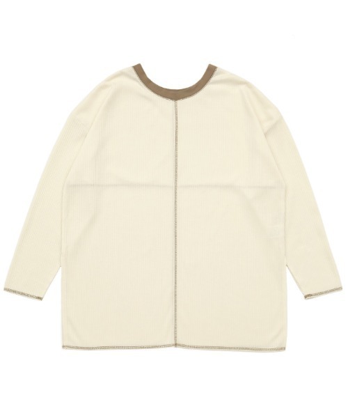 select MOCA（セレクトモカ）の「2021 AW 2WAYリンキングオーバーカットソー（Tシャツ/カットソー・レディース・ブラック/ブラウン/アイボリー・FREE）」の20枚目の写真