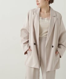 RAY CASSIN | フェイクウールダブルジャケット(テーラードジャケット)