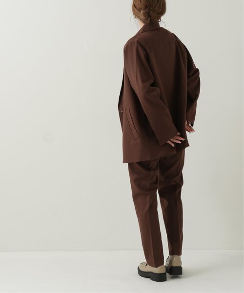 RAY CASSIN（レイカズン）の「フェイクウールダブルジャケット（テーラードジャケット・レディース・グレイッシュベージュ/ブラウン/キナリ・FREE）」の8枚目の写真