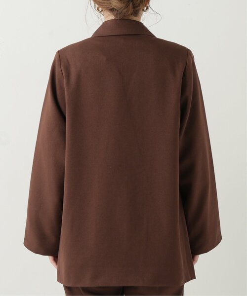 RAY CASSIN（レイカズン）の「フェイクウールダブルジャケット（テーラードジャケット・レディース・グレイッシュベージュ/ブラウン/キナリ・FREE）」の11枚目の写真