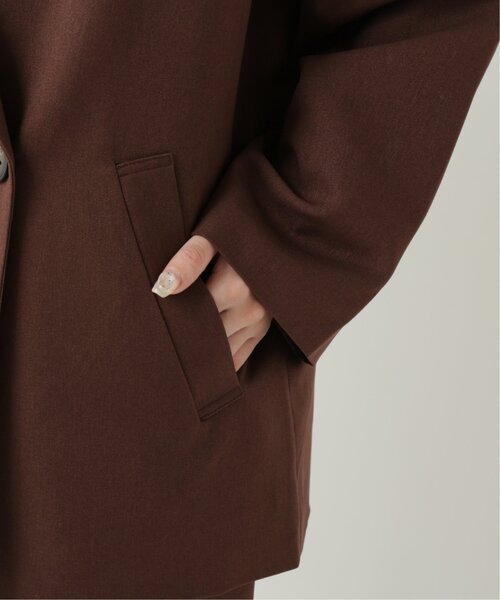 RAY CASSIN（レイカズン）の「フェイクウールダブルジャケット（テーラードジャケット・レディース・グレイッシュベージュ/ブラウン/キナリ・FREE）」の15枚目の写真