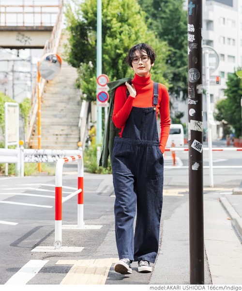 coca（coca）（コカ）の「セミワイドデニムベイカーサロペット（サロペット/オーバーオール・レディース・インディゴブルー・ONE SIZE）」の5枚目の写真