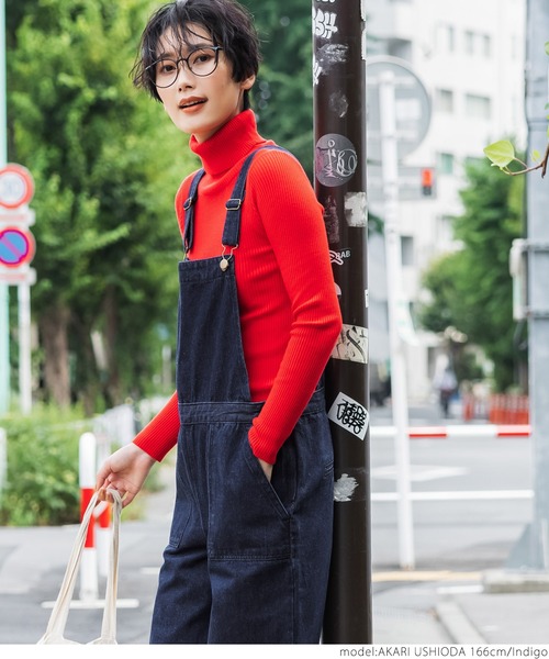 coca（coca）（コカ）の「セミワイドデニムベイカーサロペット（サロペット/オーバーオール・レディース・インディゴブルー・ONE SIZE）」の6枚目の写真