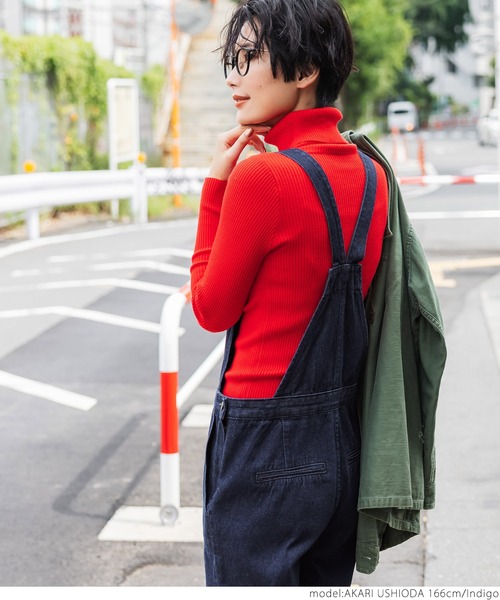 coca（coca）（コカ）の「セミワイドデニムベイカーサロペット（サロペット/オーバーオール・レディース・インディゴブルー・ONE SIZE）」の7枚目の写真