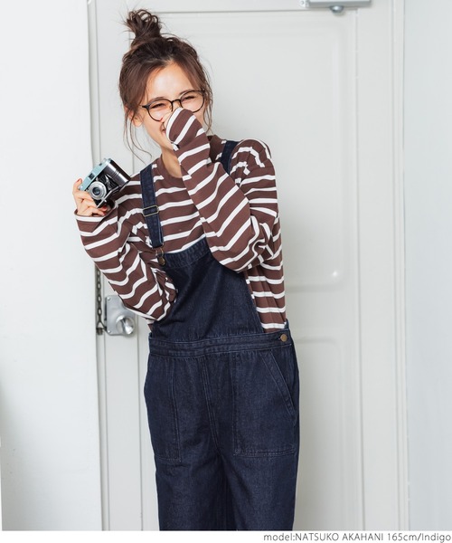 coca（coca）（コカ）の「セミワイドデニムベイカーサロペット（サロペット/オーバーオール・レディース・インディゴブルー・ONE SIZE）」の12枚目の写真