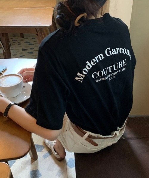 MANGROVE(マングローブ)の「バックロゴカジュアルTシャツ(Tシャツ/カットソー・レディース・ホワイト/ブラック・FREE)」の21枚目の写真