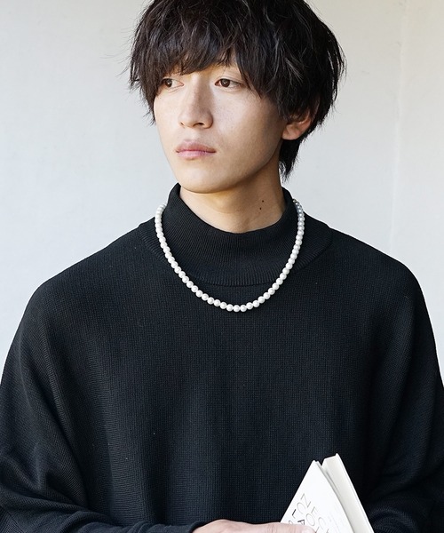 MinoriTY（マイノリティ）の「【MinoriTY】パールネックレス ビーズネックレス メンズ ユニセックス（ネックレス・メンズ・その他・60cm/50㎝/45cm）」の6枚目の写真