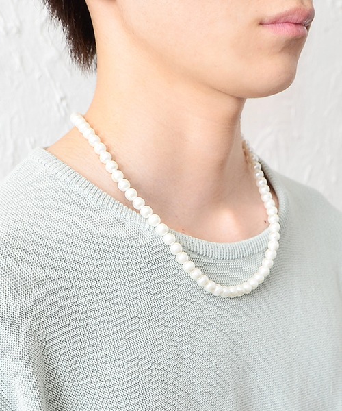 MinoriTY（マイノリティ）の「【MinoriTY】パールネックレス ビーズネックレス メンズ ユニセックス（ネックレス・メンズ・その他・60cm/50㎝/45cm）」の8枚目の写真