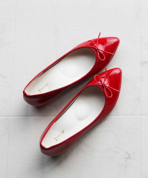 AcureZ（アキュアーズ）の「【made in japan】2cmヒール　リボンパンプス（パンプス・レディース・グレー/イエロー/レッド/グレー系その他/ブラウン系その他/レッド系その他/ブルー系その他/グリーン系その他/イエロー系その他/ミント/ベージュ系その他2/ネイビー系1・25.0cm/23.5cm/23.0cm/24.0cm/22.5cm/22.0cm/24.5cm）」の13枚目の写真