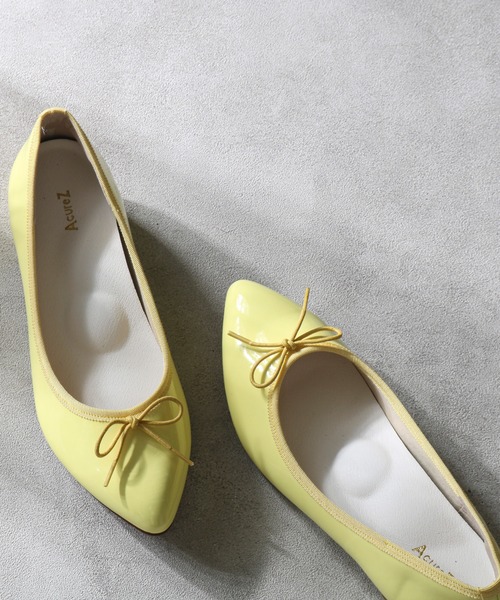 AcureZ（アキュアーズ）の「【made in japan】2cmヒール　リボンパンプス（パンプス・レディース・グレー/イエロー/レッド/グレー系その他/ブラウン系その他/レッド系その他/ブルー系その他/グリーン系その他/イエロー系その他/ミント/ベージュ系その他2/ネイビー系1・25.0cm/23.5cm/23.0cm/24.0cm/22.5cm/22.0cm/24.5cm）」の14枚目の写真
