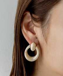 マーブルリングピアス(両耳)