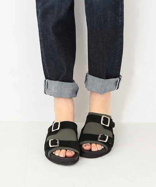 Ray BEAMS（レイビームス）の「Amb / トリコット Wベルト サンダル（サンダル・レディース・ホワイト/ブラック・36/35/38/37）」の13枚目の写真