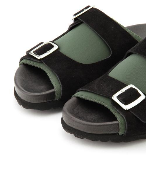 Ray BEAMS（レイビームス）の「Amb / トリコット Wベルト サンダル（サンダル・レディース・ホワイト/ブラック・36/35/38/37）」の18枚目の写真