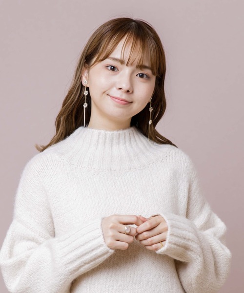 flower（フラワー）の「ゴールドパーリーフルールピアス（ピアス（片耳用）・レディース・ゴールド・FREE）」の6枚目の写真