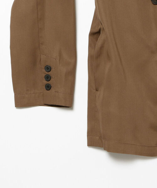 Ray BEAMS（レイビームス）の「Ray BEAMS / 4ボタン ダブル ソフト テーラードジャケット（テーラードジャケット・レディース・ブラック/ダークブラウン/ブルー系その他3・ONE SIZE）」の18枚目の写真