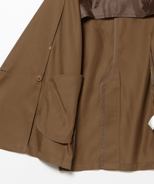 Ray BEAMS（レイビームス）の「Ray BEAMS / 4ボタン ダブル ソフト テーラードジャケット（テーラードジャケット・レディース・ブラック/ダークブラウン/ブルー系その他3・ONE SIZE）」の19枚目の写真