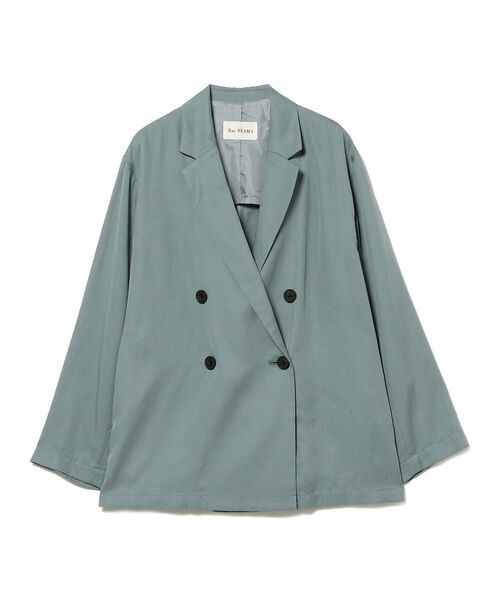 Ray BEAMS（レイビームス）の「Ray BEAMS / 4ボタン ダブル ソフト テーラードジャケット（テーラードジャケット・レディース・ブラック/ダークブラウン/ブルー系その他3・ONE SIZE）」の21枚目の写真