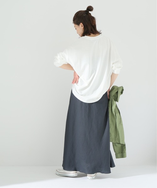 Simplicite（サンプリシテ）の「ハーフサークルロゴロンT◆（Tシャツ/カットソー・レディース・ブラック/ホワイト・FREE）」の8枚目の写真