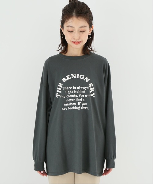 Simplicite（サンプリシテ）の「ハーフサークルロゴロンT◆（Tシャツ/カットソー・レディース・ブラック/ホワイト・FREE）」の9枚目の写真